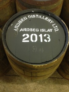 Fresh painted and stamped barrel