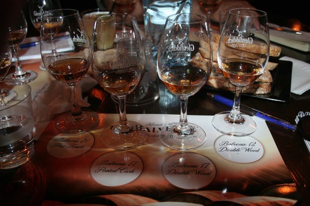 The Balvenie tasting lineup