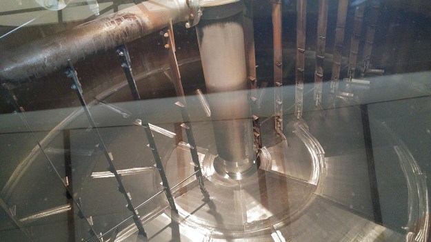 Empty and clean mashtun at Scapa distillery