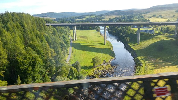 view from the sleeper train
