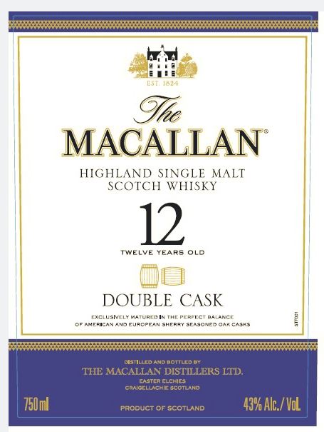 macallan 12 double cask front