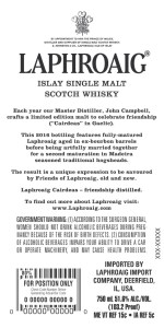 laphroaig cairdeas 2016 madeira cask back