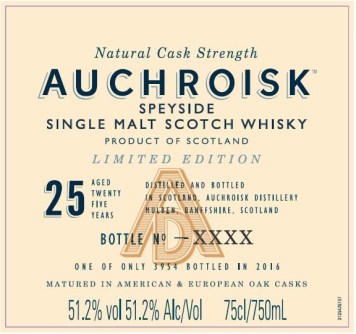 auchroisk 25yo special releases 2016